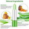 3PCS Aloe Vera Lipstick,Long Lasting Nutritious Color Changing Lip Balm,Natural Moisturizer Magic Temperature Color Change Lip Gloss,Green view 3