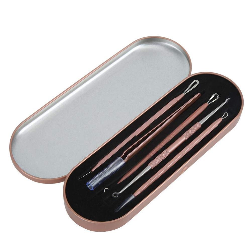 5pcs Acne Pimples Needles Set Pimples Blackheads Removal Extractor Facial Cleansing Tool Kit