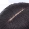 10" 14" Black Brown Human Hair Topper Wig for Women 1313 Lace Base with Clip in Hair Toupee Remy Hair Piece Natural Color,B/10inches view 4