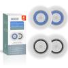Brushmo Brush Head Replacements Compatible with Clarisonic Mia 1, Mia 2, Mia Fit, Alpha Fit, Smart Profile Uplift, 4 Pack of Deep Pore and Sensitive view 1