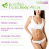 Brazilian Belle Detox Clay Body Wraps for Body Firming & Skin Tightening  Anti-Cellulite Stomach Wraps with Bentonite Clay & Aloe Vera  Complete Firming Cream Skincare Kit with up to 12 Applications view 2