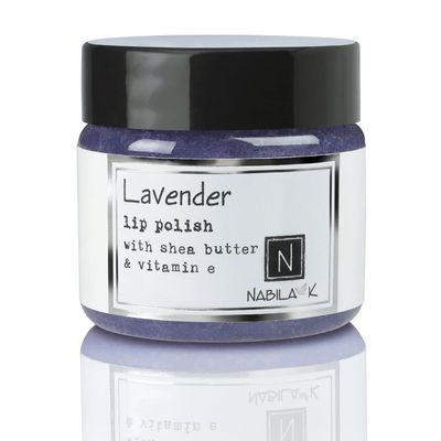 Lavender Lip Polish, 1 oz by Nabila K - Hydrating Lip Exfoliator & Moisturizer with Shea Butter and Vitamin E for Dry and Chapped Lips - Cruelty-Free, Real Sugar, Made in USA