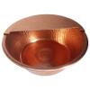 Portable Pure Copper Foot Wash Spa Beauty Salon Massage Pedicure Bowl Pedi Tub Toes Care Body Soothing Feet Pain Disorder Fatigue Healing Treatment Relaxation + Footrest view 1