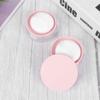 2pcs 10g Powder Case Round Mesh Powder Container Elastic Makeup Case (Pink+ Puff) view 3