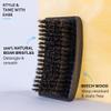 ZEUS Premium Hair Brush, Men's Grooming Beard & Hair Brush, Beech Wood & 100% Boar Bristle (Palm Brush) view 2