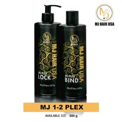 MJ Hair All Plex (1-2) Breakage Defense Treatment for Bleaching, Coloring, Perm and Relaxer application protection for All Hair Types
