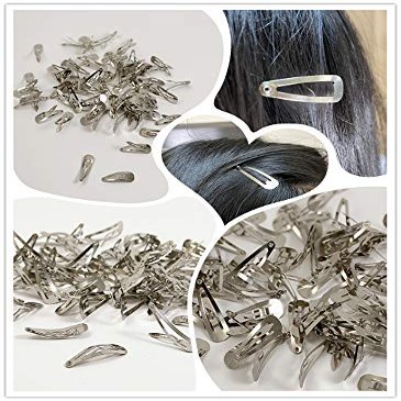 100 pcs 30mm Snap Hair Clips - Silver Finish- Hair Bow Clip Accessories - for Hair Flowers, Bows, Fabric Flowers - Silver Hair Clip