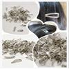 100 pcs 30mm Snap Hair Clips - Silver Finish- Hair Bow Clip Accessories - for Hair Flowers, Bows, Fabric Flowers - Silver Hair Clip view 1