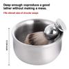 Cumberbatch Stainless Steel Shaving Bowl For Men, Men's Shaving Soap Bowl view 3
