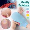 Premium Quality Exfoliating Gloves, Body Scrub Gloves For Men And Women,Bath Shower Sauna Hammam Dead Skin Cells remover,Self Tan Removal Kessa Scrubber Mitt, Improves Blood Circulation (Blue) view 2