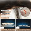 100% Remy Human Hair Silk Base Top Hairpieces Replacement Toppers for Women 3 BB Clip in Hair Extensions 8 x 12 cm Natural Black 30 cm / 12 Inch view 4