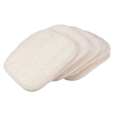 Healifty 5pcs Loofah Pad Exfoliating Pad Bath Sponge Shower Sponge Bath Brush Facial Scrubber Bathing Back Scrubber Loofah Brush Exfoliating Brush Body Loofah Sponge Take a Bath Washbasin