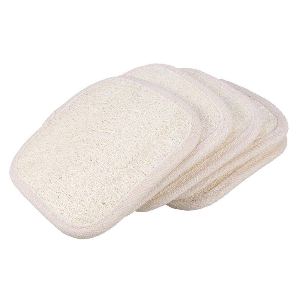 Healifty 5pcs Loofah Pad Exfoliating Pad Bath Sponge Shower Sponge Bath Brush Facial Scrubber Bathing Back Scrubber Loofah Brush Exfoliating Brush Body Loofah Sponge Take a Bath Washbasin
