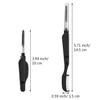 Boao 4 Pcs Eyelash Combs Eyebrow Combs Foldable Eyelash Separator Tool Stainless Steel Teeth Brow Brushes Mascara Brushes Eyebrow Spoolie Grooming Makeup Tool, Black view 4