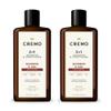 Cremo Bourbon & Oak Barber Grade 2-in-1 Shampoo & Conditioner, 16 Fl Oz (2-Pack) - A Sophisticated Blend of Distillers Spice, Fine Bourbon and White Oak view 1