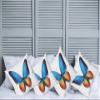 Ambesonne Butterfly Throw Pillow Cushion Case Pack of 4, Big Butterfly Manifests Never Ending Cycle of Life Self Transformation, Modern Accent Double-Sided Digital Printing, 18", Blue Orange view 2