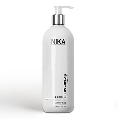 NIKA - Keratin Smoothing Treatment, Blowout Straightening System for Dry and Damaged Hair, Formaldehyde Free, 33.8 Oz - Eliminate Curls and Frizz, Fine to Medium Hair