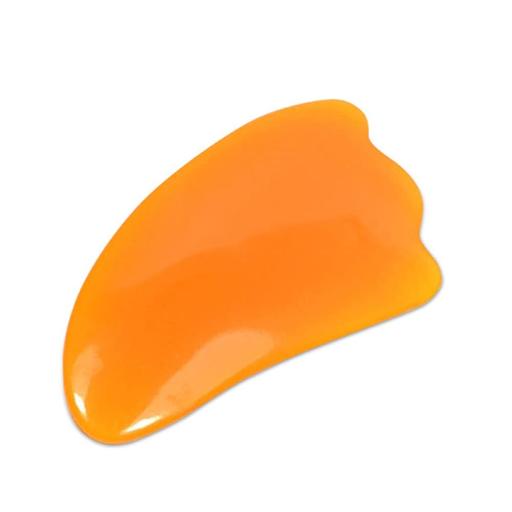 2 Pack Yellow Resin Triangle-double-open Gua Sha Massage Facial Tool Gua Sha Anti Aging Facial Skin SPA for Rejuvenate Skin Anti-wrinkle