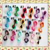 Utini 500pcs New 3'' Small kanzashi Hair Clips Bitty Hair Bows Small Hair Bows for Flower Clips view 2