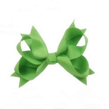 Utini 100pcs/lot Green Grosgrain Ribbon Hair Bows with Glitter HairBows/Hair Clips/Hair Pins Accessories for Girls