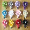 Utini 120pcs/lot Mini Satin Pearl Flower with Hair Clip,Ribbon Lined Alligator Hair Clip for Baby Child,Girs' Flower Clips view 1