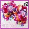 Utini 300pcs 4.5" Inspired Boutique Layered Hair Bow Birthday Hair Bows Girl Hair Clips-B view 4