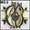 Utini 24pcs New Year Hair Bow Happy New Year Hair Clips Girl Hair Accessories Holiday Bow Gold and Black Hair Bows view 4
