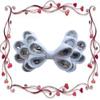 Utini 100pcs Hand Customize Hair Accessories High Grosgrain Ribbons Barrettes Blessing 3.5" Crystal Bow for Girl/Women view 2