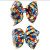 Utini 70pcs Shipping 6inch Autism Awareness Hair Bow Autism Awareness Puzzle Piece Hair Bow Twisted Hair Clip - (Color: Multi) view 1