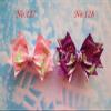 Utini 200pcs wholesales Hand Customize Blessing Good Girl Boutique 3.5" Snowflake Hair Accessories Bow Clip view 1