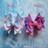 Utini 200pcs wholesales Hand Customize Blessing Good Girl Boutique 3.5" Snowflake Hair Accessories Bow Clip view 2