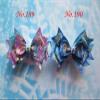 Utini 200pcs wholesales Hand Customize Blessing Good Girl Boutique 3.5" Snowflake Hair Accessories Bow Clip view 4