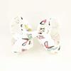 Utini Kimmy 120pcs Shipping Back to School Bow Name Bow School Hair Bow ABC Bow Rainbow Unicorn Ponytail Hairbow - (Color: White) view 4