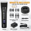 Brio Beardscape V1 Beard Trimmer for Men Professional with Low Friction Ceramic Blade, Cordless Professional Hair Trimmer for Barbers with 4 Hrs of Long Battery Timing, Ideal for Beard & Body (Black) view 2