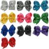 Utini Shipping 100pcs/lot 5inch Bling Glitter Sequin Hair Bows with Alligator Clips for Girls Teens Kids Children Women Hair - (Color: Multi) view 2