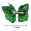 Utini Shipping 100pcs/lot 5inch Bling Glitter Sequin Hair Bows with Alligator Clips for Girls Teens Kids Children Women Hair - (Color: Multi) view 3