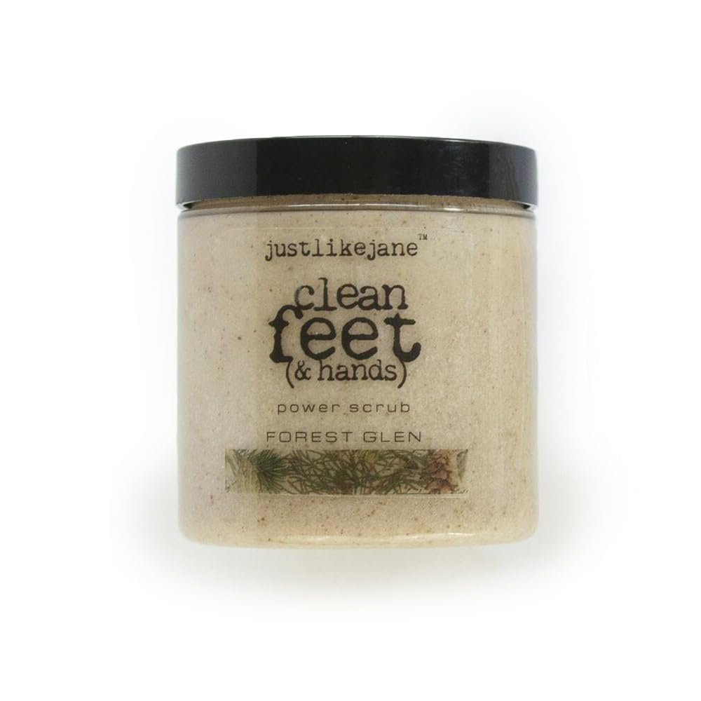 Just Like Jane Foaming Sugar Scrub | Clean Feet & Hands | 11.5 oz | 2 Scents | Scent: Forest Glen