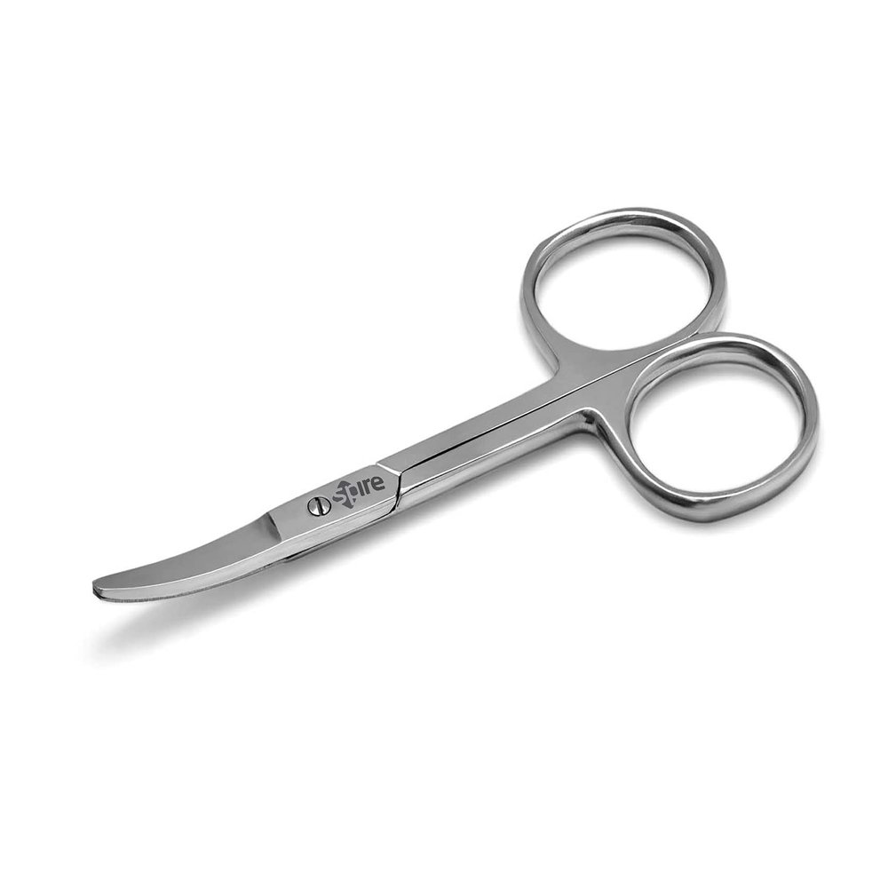 Baby Nail Scissors With Round Tip 4.5" Eyebrow, Dry Skin, Eyelash, Nose Hair For Men And Women Daily Use