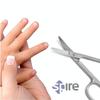 Baby Nail Scissors With Round Tip 4.5" Eyebrow, Dry Skin, Eyelash, Nose Hair For Men And Women Daily Use view 2