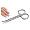 Baby Nail Scissors With Round Tip 4.5" Eyebrow, Dry Skin, Eyelash, Nose Hair For Men And Women Daily Use view 3