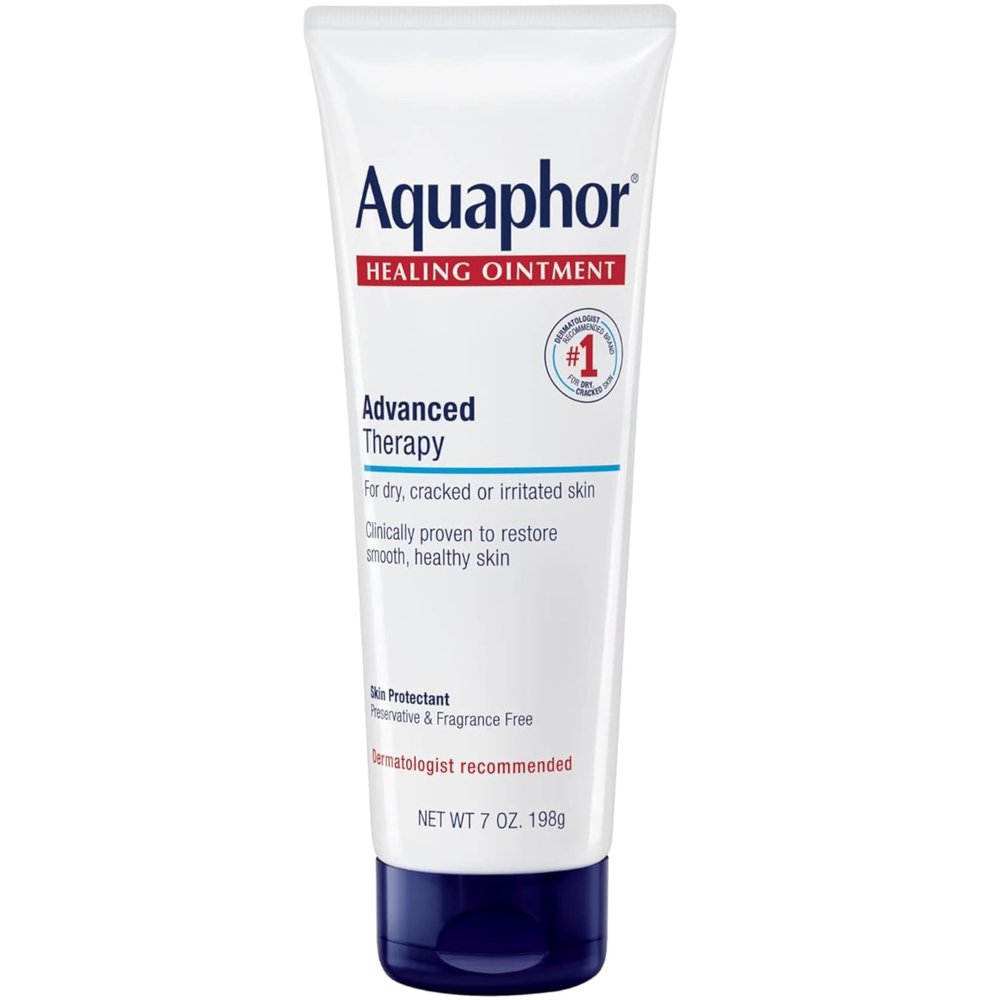 Aquaphor Healing Ointment - Dry Skin Moisturizer - Hands, Heels, Elbows, Lips, 7 oz. Tube, 2 Pack