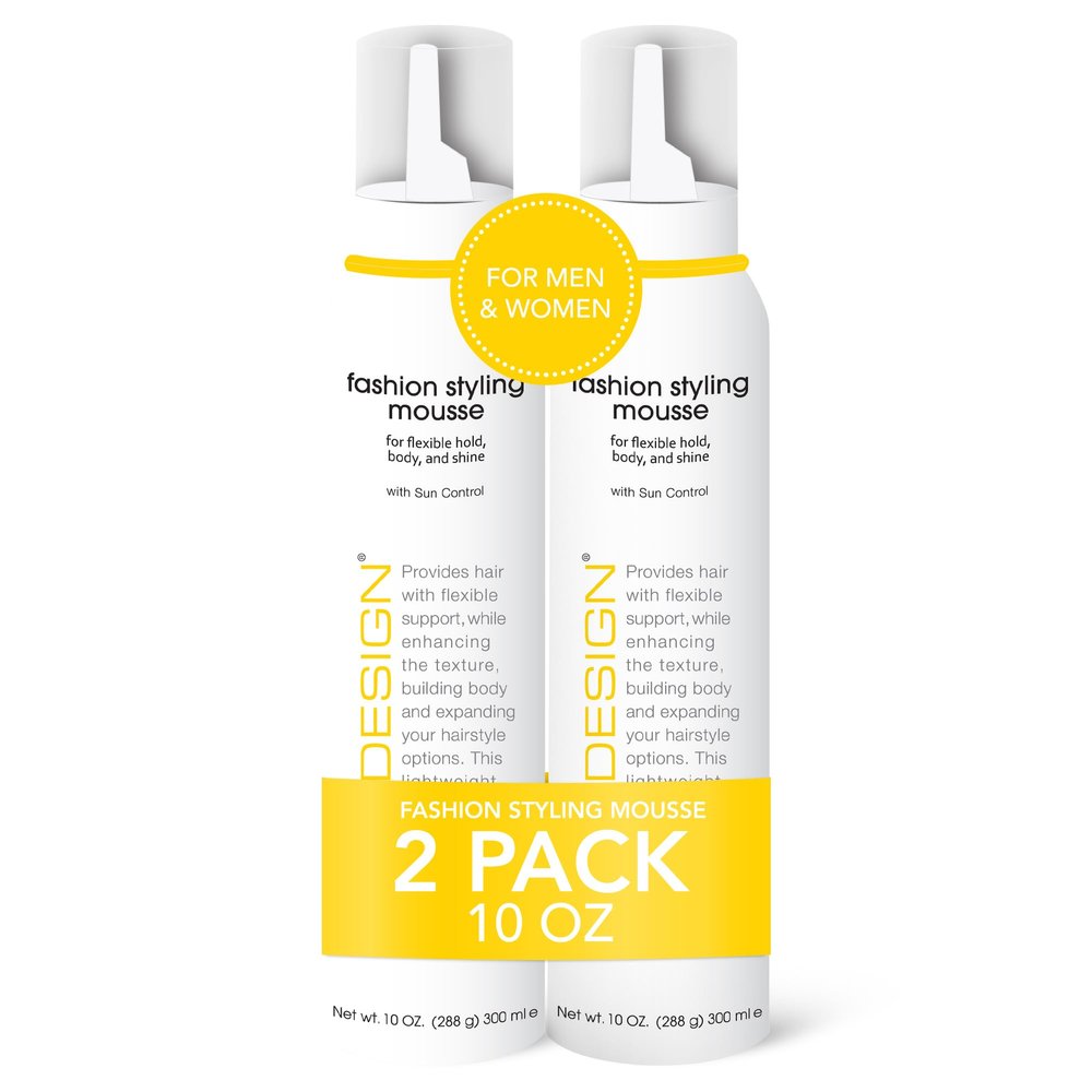 TRI Fashion Volumizing Mousse for Wavy Hair - Taming Curls, Frizz Control & Shine, Styling Foam for Women - 10 Ounce (2 Pack)