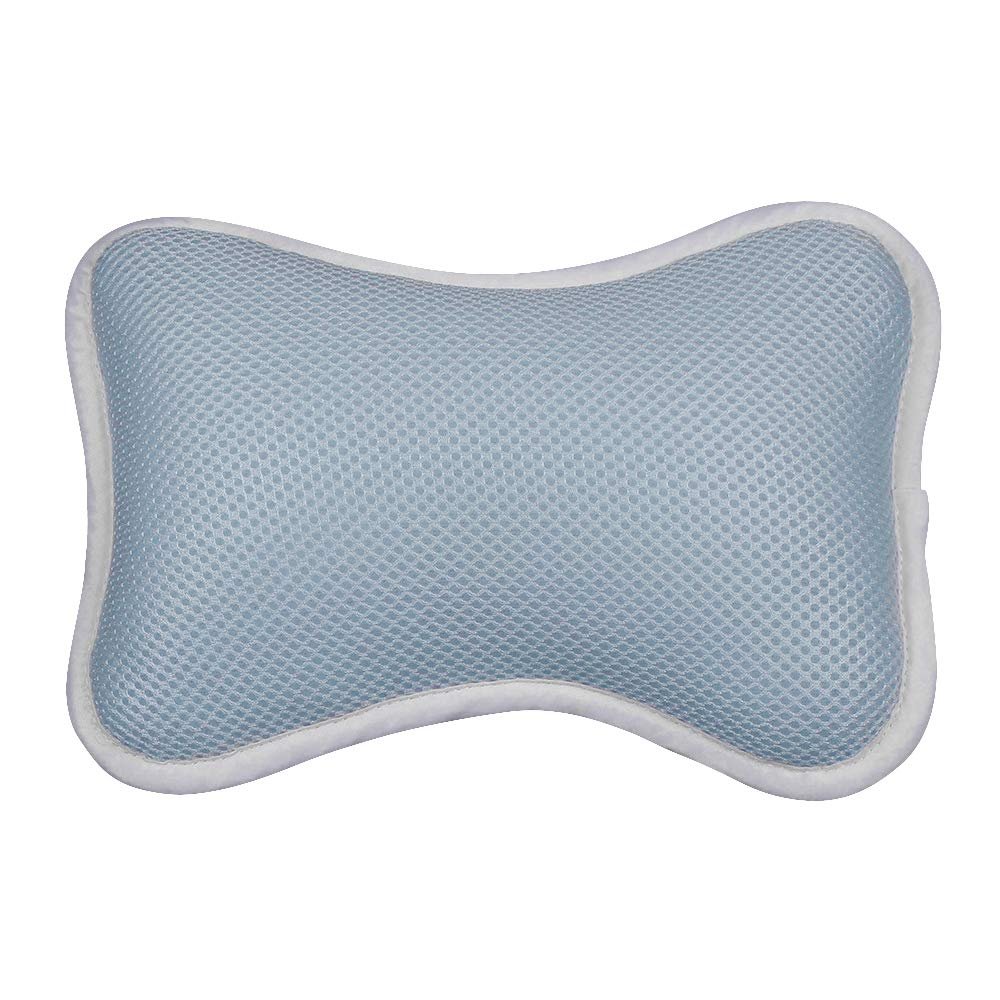 3D Mesh Spa Bath Pillow, Bathtub Pillow with 2 Suction Cups, Soft and Comfortable, Support Neck and Shoulder Headrest, for All Bathtub, Hot Tub, Jacuzzi