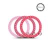 TELETIES - Spiral Hair Coils - Ponytail Holder Hair Ties for Women - Phone Cord Hair Ties - Strong Grip, No Rip, Water Resistant, No Crease Hair Tie Coils - 3 pack (Small, Think Pink) view 2