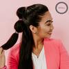 TELETIES - Spiral Hair Coils - Ponytail Holder Hair Ties for Women - Phone Cord Hair Ties - Strong Grip, No Rip, Water Resistant, No Crease Hair Tie Coils - 3 pack (Small, Think Pink) view 3