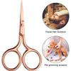 Mudder 3 Pack Small Nose Scissors Facial Hair Trimming Mini Beauty Stainless Steel Grooming Pointed Scissor for Grooming Eyebrows, Nose, Mustache, Beard view 2