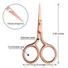 Mudder 3 Pack Small Nose Scissors Facial Hair Trimming Mini Beauty Stainless Steel Grooming Pointed Scissor for Grooming Eyebrows, Nose, Mustache, Beard view 3