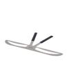 Utoolmart Eyebrow Shaping Ruler, Stainless Steel Eyebrow Ruler Measurement Tool, 3-Point Positioning Eyebrow Shaper Stencil, Reusable Eyebrow Template Makeup Tool Kit, Natural Eyebrow, 1 Pcs view 1