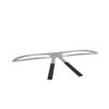 Utoolmart Eyebrow Shaping Ruler, Stainless Steel Eyebrow Ruler Measurement Tool, 3-Point Positioning Eyebrow Shaper Stencil, Reusable Eyebrow Template Makeup Tool Kit, Natural Eyebrow, 1 Pcs view 2
