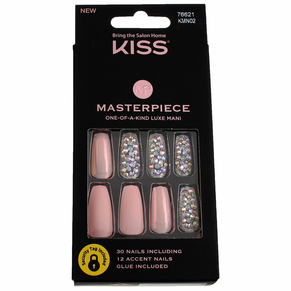 Kiss Masterpiece Kit 30 Count Pink/Silver Glitter (Pack of 2)